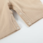 Oyster Brown Big Mouth Bass Smocked Overalls - Lil Cactus