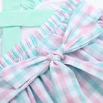 Pink and Aqua Seashell Smocked Sundress - Lil Cactus