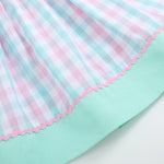 Pink and Aqua Seashell Smocked Sundress - Lil Cactus