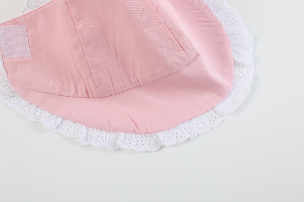 Pink and Lace Summer Baby Bonnet - Lil Cactus