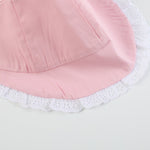 Pink and Lace Summer Baby Bonnet - Lil Cactus
