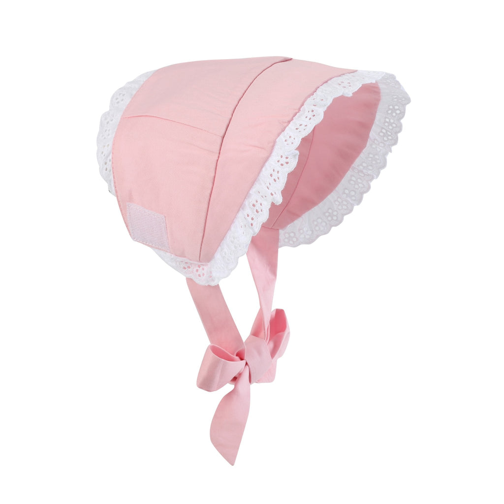 Pink and Lace Summer Baby Bonnet - Lil Cactus