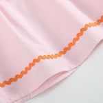Pink and Orange Gingham Boo Smocked Dress and Bloomer Set - Lil Cactus
