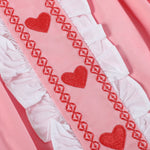 Pink and Red Heart Valentine Ruffle Dress - Lil Cactus