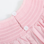 Pink and White Bows Smocked Bishop Dress - Lil Cactus
