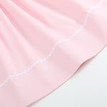 Pink and White Bows Smocked Bishop Dress - Lil Cactus