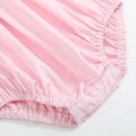 Pink and White Smocked Bubble Romper - Lil Cactus