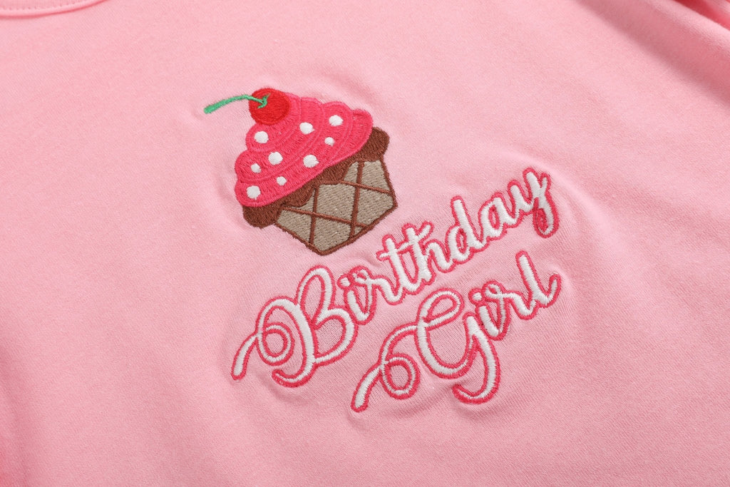 Pink Birthday Girl Ruffle Top and Skort Set - Lil Cactus