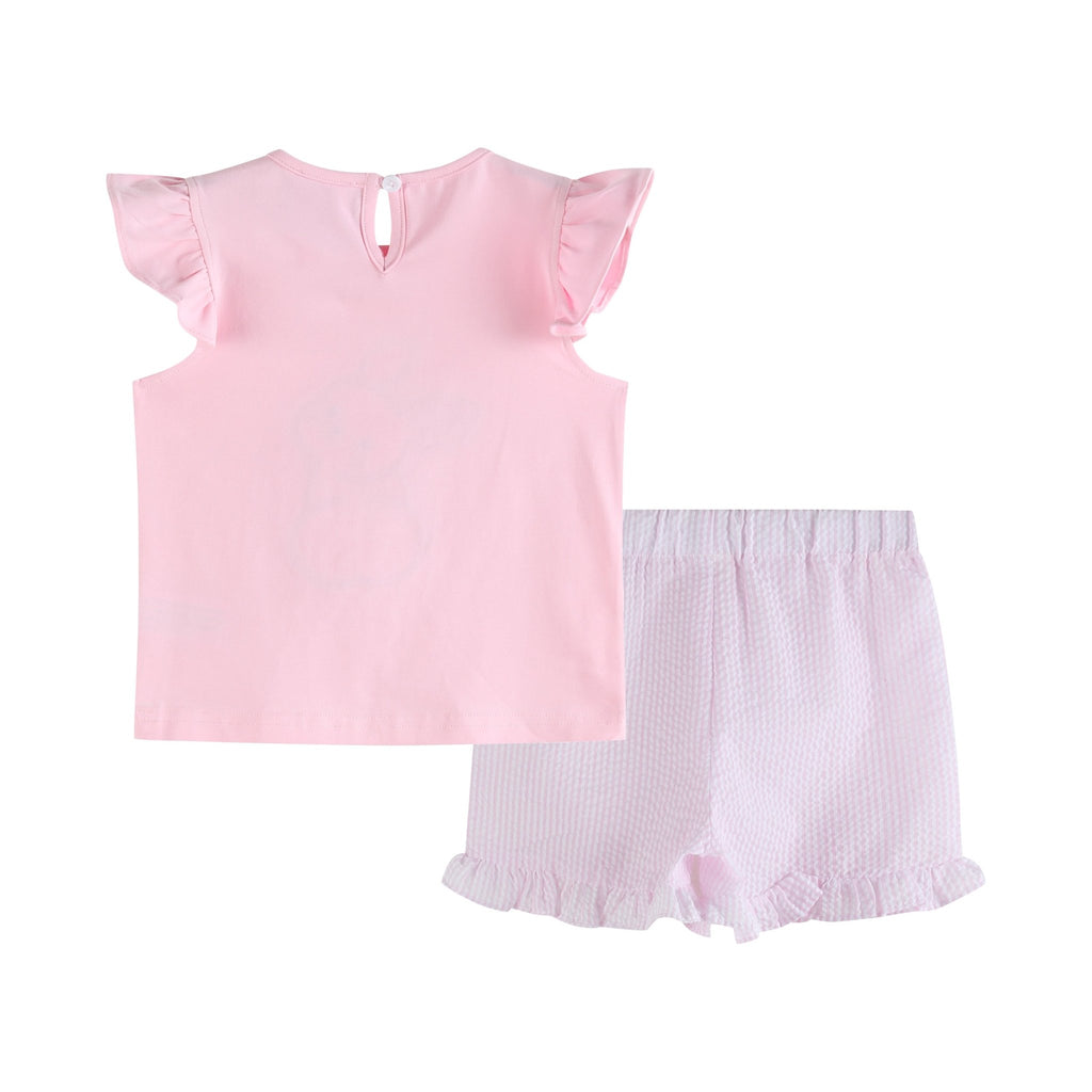 Pink Bunny T-Shirt and Shorts Set - Lil Cactus