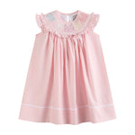 Pink Butterfies Smocked Bishop Dress - Lil Cactus