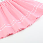 Pink Candy Heart Valentine's Smocked Bishop Dress - Lil Cactus