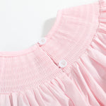 Pink Christmas Smocked Bishop Dress - Lil Cactus