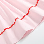 Pink Christmas Smocked Bishop Dress - Lil Cactus
