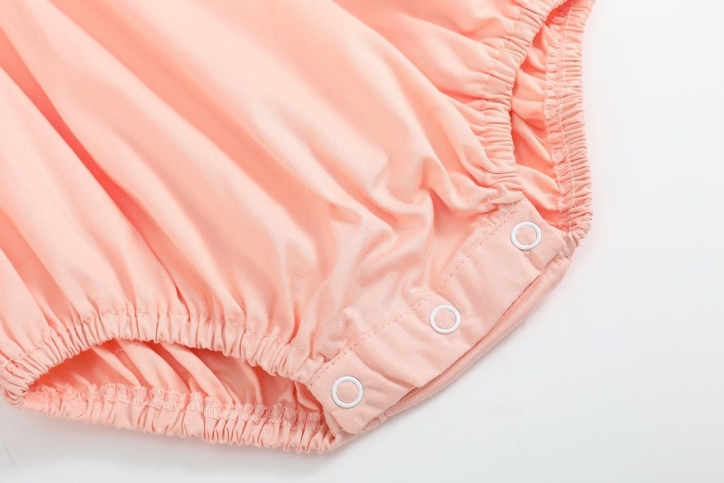 Pink Flamingo Smocked Flutter Romper - Lil Cactus