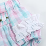 Pink Flower Smocked Bloomers - Lil Cactus