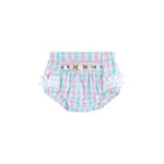 Pink Flower Smocked Bloomers - Lil Cactus