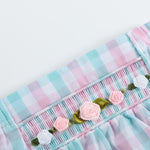Pink Flower Smocked Bloomers - Lil Cactus