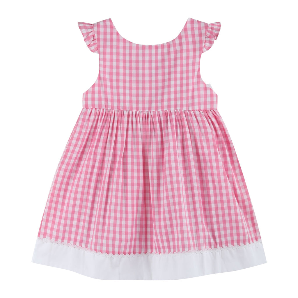 Pink Gingham Bow Dress - Lil Cactus