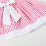 Pink Gingham Bow Dress - Lil Cactus