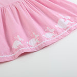 Pink Gingham Bunny Family Button Dress - Lil Cactus