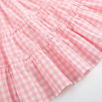Pink Gingham Check Layered Sundress - Lil Cactus