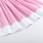 Pink Gingham Easter Bunny Smocked Bishop Dress - Lil Cactus