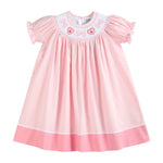 Pink Hearts & Bows Smocked Bishop Dress - Lil Cactus
