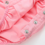 Pink Hearts Valentine Smocked Romper - Lil Cactus