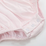 Pink Petal Collared Smocked Bubble Romper - Lil Cactus