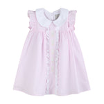 Pink Seersucker Easter Bunny Ruffle Dress - Lil Cactus