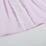 Pink Seersucker Easter Bunny Ruffle Dress - Lil Cactus