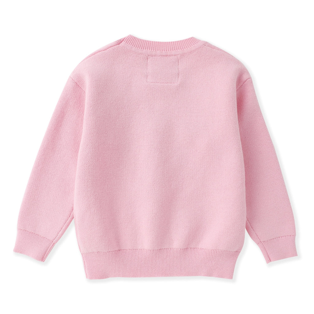 Pink Sparkly Bow Sweater - Lil Cactus