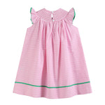 Pink Stripe Smocked Watermelon Dress - Lil Cactus
