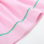 Pink Stripe Smocked Watermelon Dress - Lil Cactus