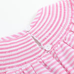Pink Stripe Smocked Watermelon Dress - Lil Cactus