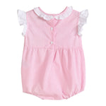 Pink Striped Lil Sister Smocked Romper - Lil Cactus