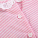 Pink Striped Lil Sister Smocked Romper - Lil Cactus