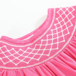 Pink & White Smocked Bishop Dress - Lil Cactus