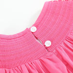 Pink & White Smocked Bishop Dress - Lil Cactus
