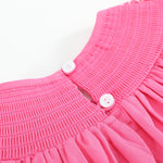 Pink & White Smocked Bubble Romper - Lil Cactus