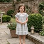 Pinkmas Plaid Christmas Smocked Bishop Dress - Lil Cactus
