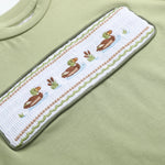 Pistachio Green Mallard Duck Smocked Shirt and Shorts Set - Lil Cactus