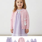 Purple Easter Bunny Bundle - Dress, Sweater and Hair Bow - Lil Cactus