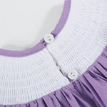 Purple Easter Bunny Smocked Bishop Dress - Lil Cactus