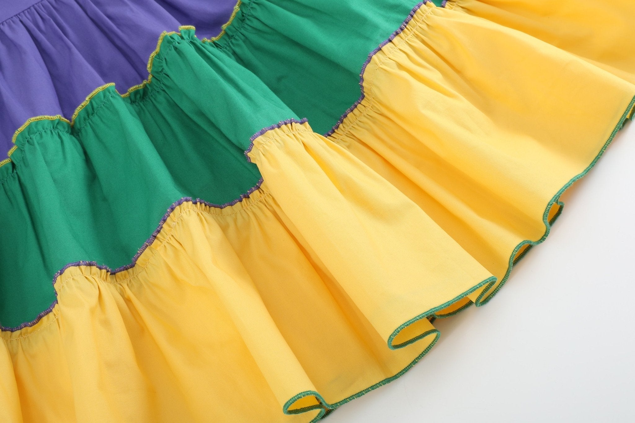 slim fit dress slacks Purple, Green and Gold Mardi Gras Dress 6-12M
