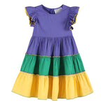 Purple, Green and Gold Mardi Gras Dress - Lil Cactus