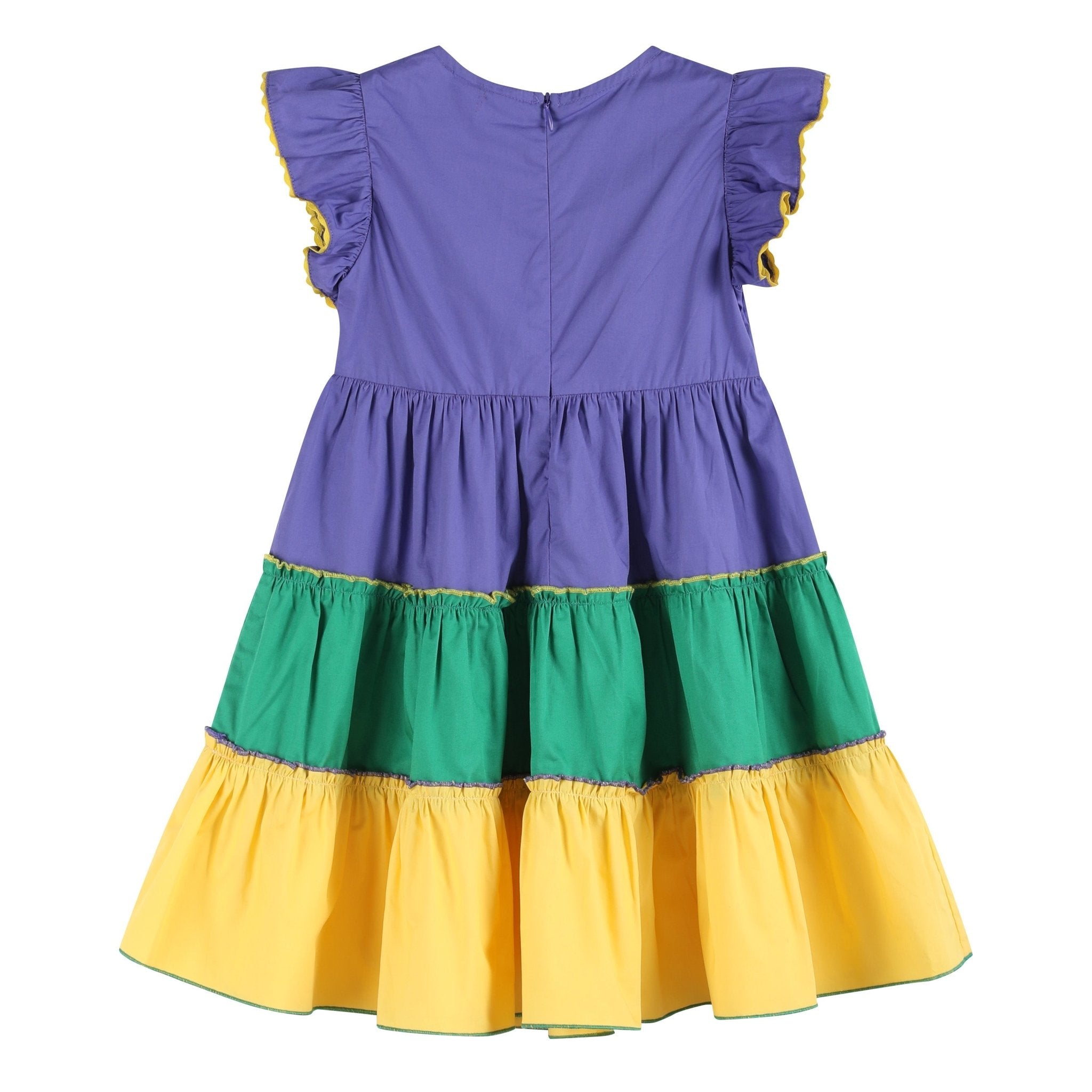 Purple, Green and Gold Mardi Gras Dress 6-12M