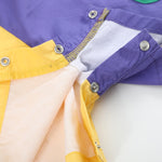 Purple, Green and Gold Mardi Gras Shortalls - Lil Cactus