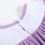 Purple Halloween Smocked Bishop Dress - Lil Cactus