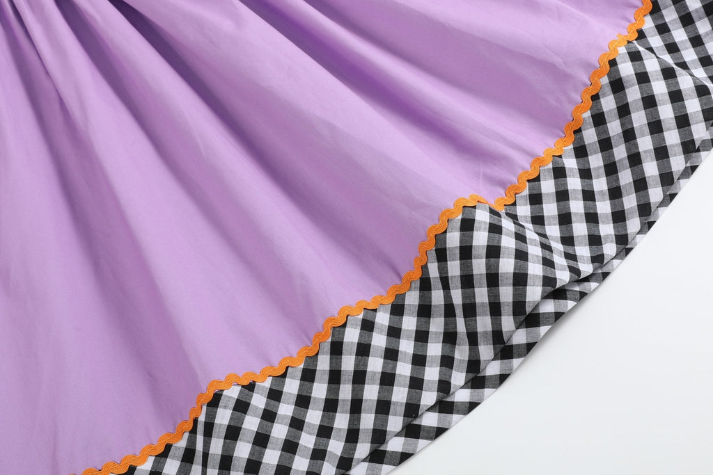 Purple Halloween Smocked Bishop Dress - Lil Cactus